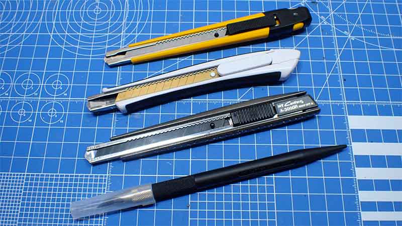 カッターナイフ、デザインナイフの使い分け | ウォルクラフト