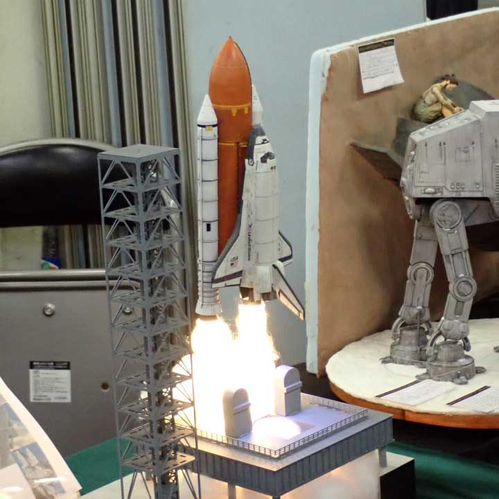 スペースシャトルの模型