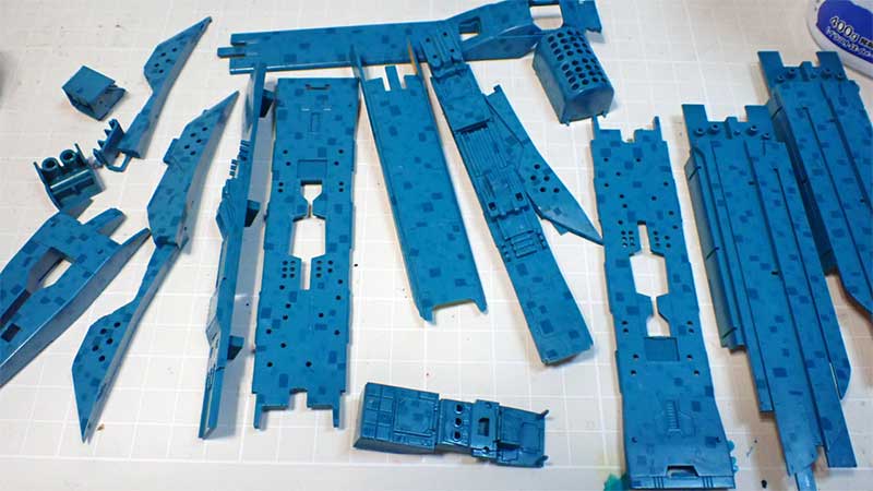 アズテックパターンの塗装