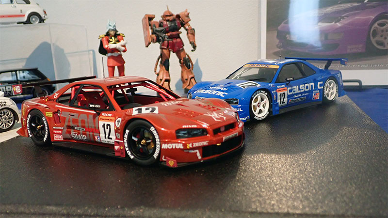 カルソニックからNo.12を奪うシャア（タミヤ カルソニック スカイラインGT-R 2003）